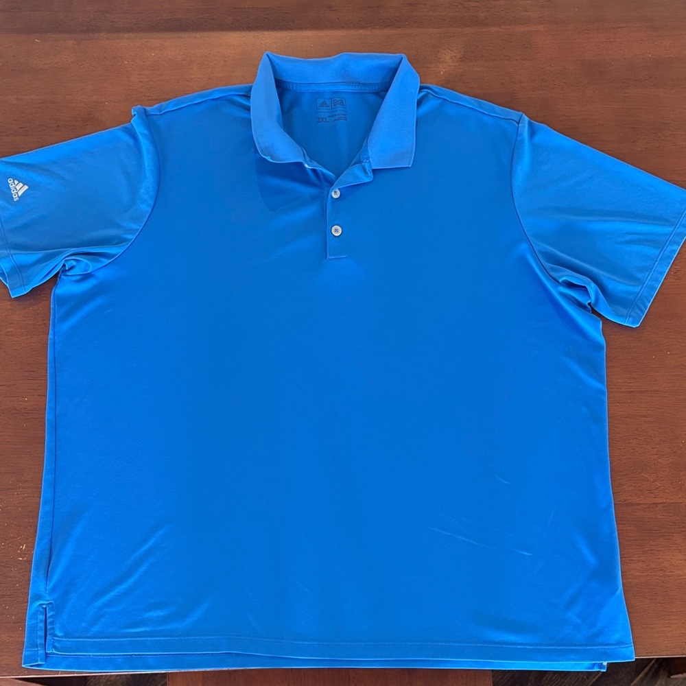 adidas Men’s Bright Blue Performance Polo